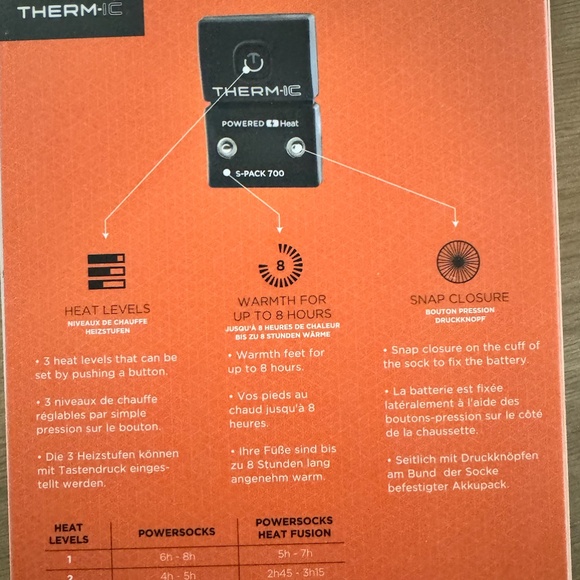 THERM -IC power sock S pack 700 heated sock batteries. - Picture 4 of 7